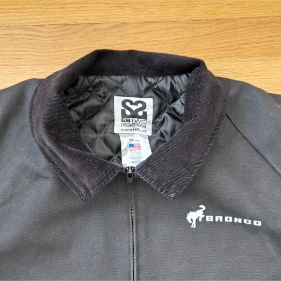 Work bomber canvas coat size XL Outdoor Bronco Corduroy-collar - Picture 4 of 10